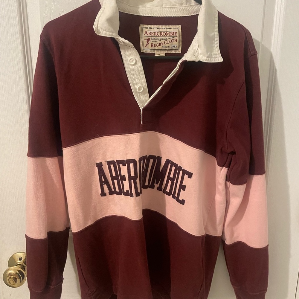 Vintage Abercrombie men’s xs rugby polo
